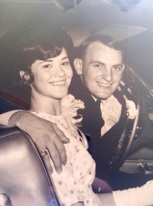 My parents on their wedding day on June 25, 1965... they were departing the ceremony!